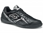 Кроссовки футзал (индоры) мужские Lotto TORCIDA XV ID (S3985) BLACK/SILVER METAL фото